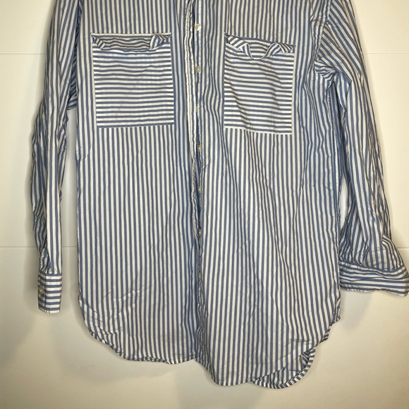 Frank and Oak Poplin Stripe Button Up - Picture 2 of 2